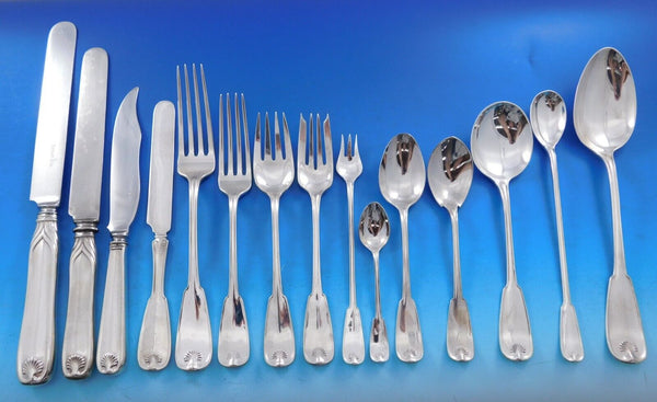 Palm by Tiffany & Co Sterling Silver Flatware Service for 12 Set 197 pcs Dinner