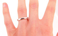 14k White Gold 2.5mm Ring Band with Engraved Sides (#J3938)