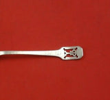 Norman Hammered by Shreve Sterling Silver Coffee Spoon Pierced Mono "T" 5 1/2"