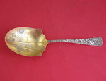 Arlington by Towle Sterling Silver Berry Spoon GW Brite-Cut w/ flowers 8 3/4"