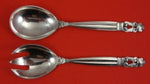 Acorn by Georg Jensen Sterling Silver Relish Set 2pc 6" Serving Silverware