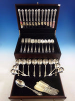 Georgian Rose by Reed and Barton Sterling Silver Flatware Service Set 73 Pieces