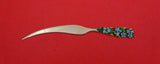 Unknown by Shiebler Sterling Letter Opener w/ forget me nots Enameled 4 5/8"