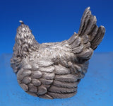 Buccellati Italian .800 Silver Hen Figurine 1 3/4" x 2 1/2" 8.6 ozt. (#8244)