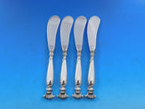 Romance of the Sea Wallace Sterling Silver Butter Spreader HH Paddle Set 4 pcs