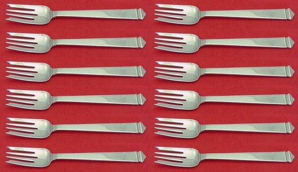 Hampton by Tiffany and Co Sterling Silver Salad Fork Set 12 pieces 6 7/8"