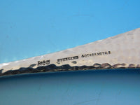 Applied Metals by Gorham Sterling Fish Server Copper Berries Copper Gold Leaves