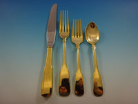 Eighteen Ten Gold by International Sterling Silver Flatware Service Set Vermeil