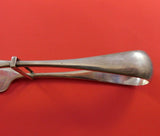 Austrian .800 Silver Asparagus Serving Tong Yoked Ribbed One Side Heavy 9 1/4"