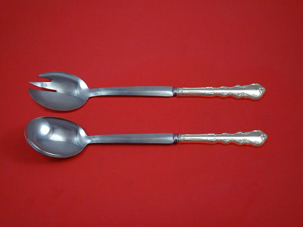 Angelique by International Sterling Silver Salad Serving Set Modern Custom 2pc