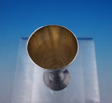 Russian .875 Silver Cordial Cup Engraved with Cattails Flowers Wheat (#4332)