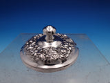 Repousse by Kirk Jam Jelly Jar with Cut Crystal and Sterling Silver Lid  (#0796)