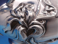 Eton by Wallace Sterling Silver Tea Pot Art Nouveau #1160 6" Monogram C (#8402)