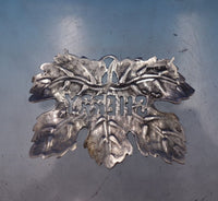 Sterling Silver Liquor Label "Sherry" Cast Leaf 2" x 1 1/2" (No Chain) #6861