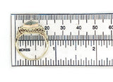 14k Yellow Gold Art Deco Filigree Ring w/Specialty Hexagon Cut Aquamarine #J6544