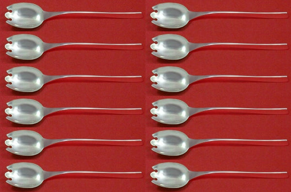 Vision by International Sterling Silver Dessert Fork Set of 12 pcs Custom 6 3/8"