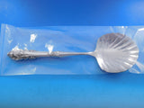 Sir Christopher by Wallace Sterling Silver Berry Spoon Shell HH WS Custom 10"
