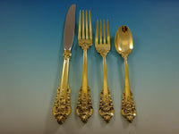 Grande Baroque Gold By Wallace Sterling Silver Regular Size Place Setting(s) 4pc