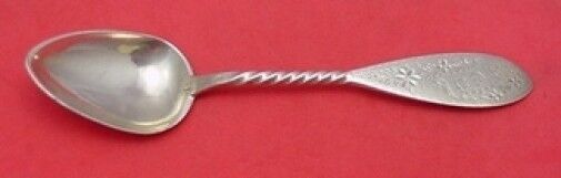 Bailey and Co Coin Silver Teaspoon Twisted Bright-Cut 6" Flatware Heirloom