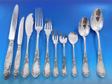 Tulipe Tulip by Boulenger French 950 Sterling Silver Flatware Service Set 135 pc