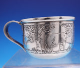 McChesney Co Sterling Silver Child's Cup Acid Etched Farm Animals #W3-13 (#3655)