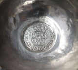 Coin Silver Claret Ladle with Wood Handle Dated 1748 13 1/2" Serving Heirloom