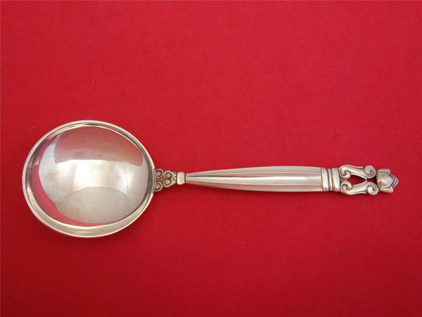 Acorn by Georg Jensen Sterling Silver Bouillon Soup Spoon #053 5 5/8"