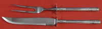 Aegean Weave Plain By Wallace Sterling Silver Steak Carving Set 2-Piece 11 1/8"