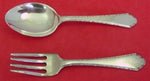 William and Mary by Lunt Sterling Silver Baby Set 2-piece Original 4 1/4"