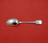 Norman Hammered by Shreve Sterling Silver Serving Spoon Pierced Applied Mono "N"