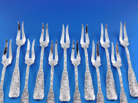Saint Cloud by Gorham Sterling Silver Cherry Fork SET OF 12 Original 4 1/4"