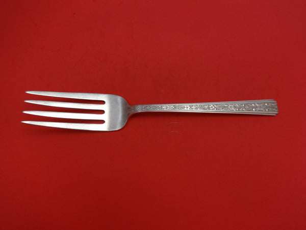Chased Classic by Lunt Sterling Silver Cold Meat Fork Large 9 1/8" Serving