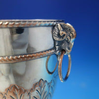 Sheffield English Estate Silverplated Copper Urn w/Ram Handles no lid (#5610)