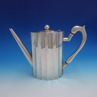 Reyes Mexican Mexico Sterling Silver Tea Set 7pc Mid-Century Modern (#4736)