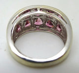 14k 3ct Pink Genuine Natural Tourmaline Ring with .12ct Diamonds (#J3515)