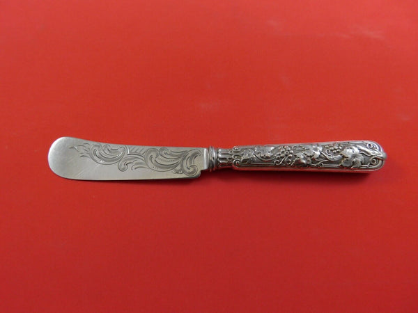 Coin Silver by Gorham Jam Spreader HHAS BC Grapes Antique Vintage 6 1/4"