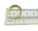 14k Yellow Gold Genuine Natural Rainbow Sapphire and Diamond Ring Band (#J4630)