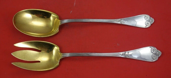 Beekman by Tiffany and Co Sterling Silver Salad Serving Set GW 9 3/4"