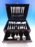 Violet by Wallace Sterling Silver Flatware Service for 8 Set 60 pcs no monograms