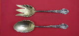 Versailles by Gorham Sterling Silver Salad Serving Set shell bowl 11"