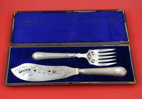Crystal Palace by Sheffield English Silverplate Fish Serving Set 2pc BC in Box
