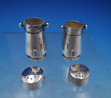 Mexican Sterling Silver Salt and Pepper Shaker Set 2pc Pierced #TO-39 (#6858-2)