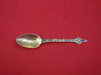 Number 370 by Gorham Sterling Silver Demitasse Spoon Vermeil with Enamel 4 1/4"