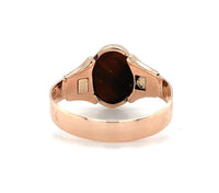 10k Yellow Gold Victorian Genuine Natural Tiger's Eye Quartz Ring (#J6351)
