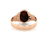 10k Yellow Gold Victorian Genuine Natural Tiger's Eye Quartz Ring (#J6351)