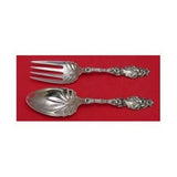 Lily by Whiting Sterling Silver Salad Serving Set 2pc All Sterling 9 1/8"