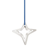 2021 Georg Jensen Christmas Holiday Ornament Four Point Star Silver - New