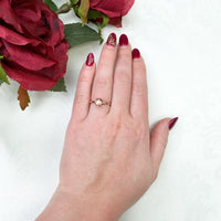 14k Rose Gold .92ct Oregon Genuine Natural Sunstone Ring Size 6.75 (#J7207)