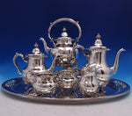 Melrose by Gorham Sterling Silver Tea Set 7pc #1141-#1147 (#8174) Rare Find!