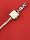 Bust by Gorham Sterling Silver Cracker Scoop Figural GW on cube 8 3/4" no mono